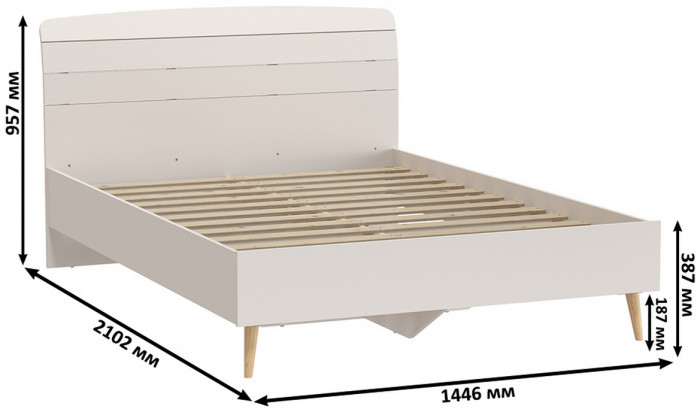 Афина Спальня Кровать 1400 + Стол + Тумба, цвет кашемир серый, ШхГхВ 144,6х210,2х95,7 + 100х45х76 + 45х37х45 см., 1400х2000 мм., б/м, осн. есть