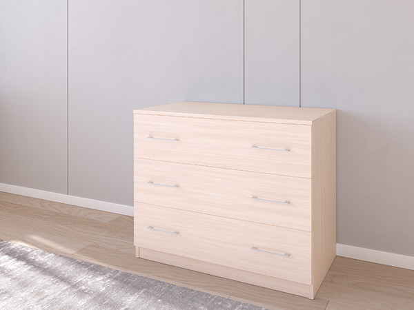 Комод 01/23 90х50х75 Дуб молочный/Дуб молочный