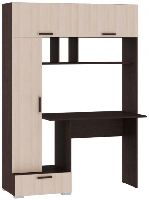 Компьютерный стол Квартет-11 венге/дуб молочный