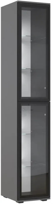 Норд Шкафы 800 + Пенал-стекло 400, Графит/Изумрудный