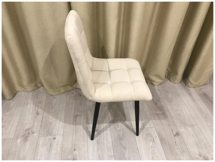 Стул Х / черный /велюр бежевый