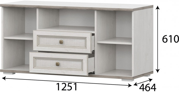 Модульная система "Александрия" ТБ-107 Тумба Серия 3 Сосна Санторини светлый