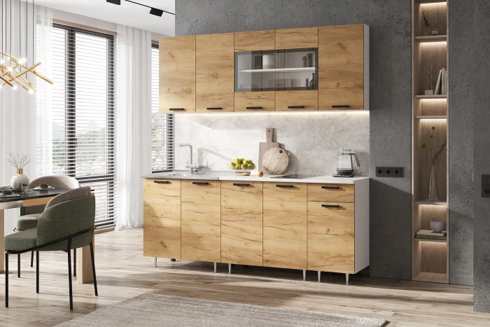 ЛДСП Кухня Рио NEW 2,0м дуб крафт