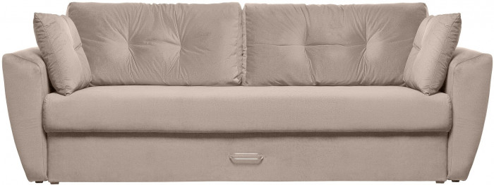 Диван-кровать Амстердам Люкс, 150х195, еврокнижка, независимый пружинный блок, велюр, бежевый