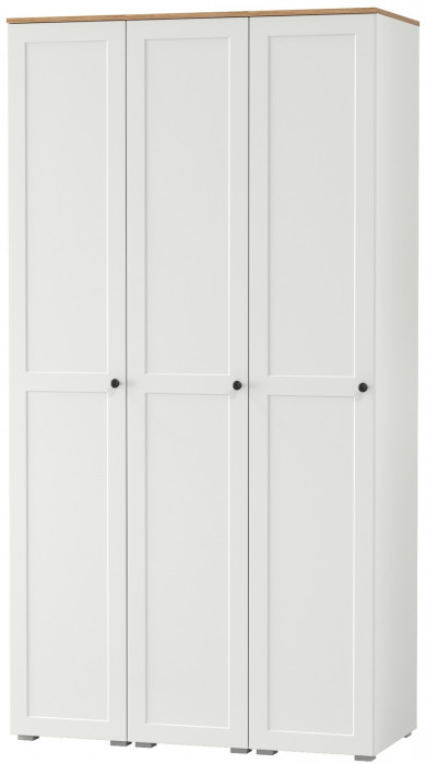 Остин 13.225 Шкаф-пенал 3 шт., белый шагрень/дуб крафт золотой