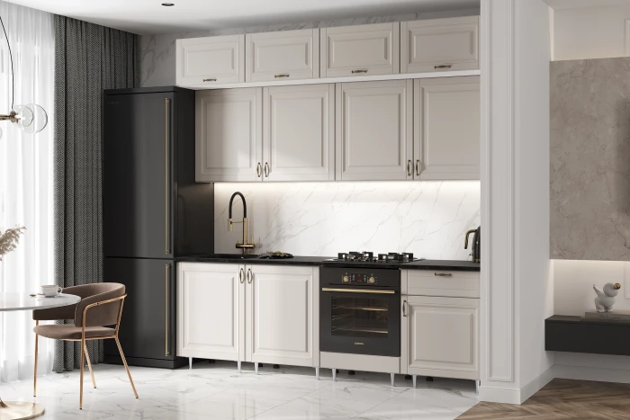 Кухня Престиж 2,4м Браш Лайт Грей