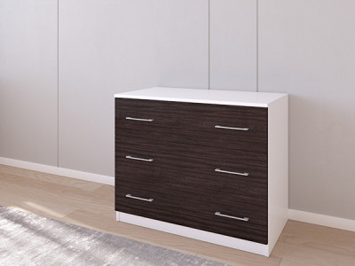 Комод 01/23 90х50х75 Белый/Венге
