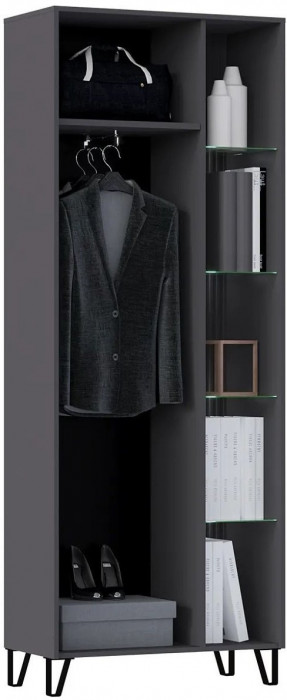 Модульная гостиная Оливия, композиция 1 (Графит, Графит Софт)