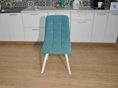 Стул ХИТ-2 / белый / бирюза