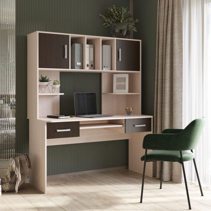 СТОЛ КОМПЬЮТЕРНЫЙ №8 (1,4х1,7х0,6) венге/белфорт