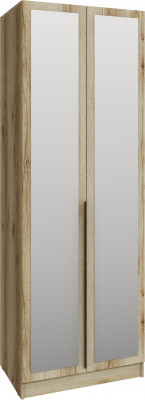 Шкаф Мадрид (0,8) с 2 ящ. внутри с зеркалом, Дуб делано