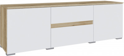 Тумба ТВ Плейона, Дуб делано/Белый