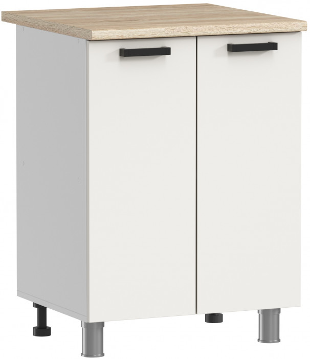 МК Аленушка Н 600 Лаванда Молочный, скоба черный (без столешницы)