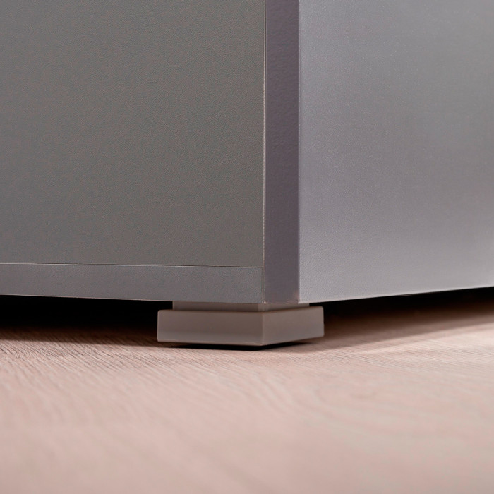 Октава Прихожая 16, цвет серый графит/дуб крафт золотой/фасады МДФ серый графит, ШхГхВ 97,1х35,4х197,6 см., универсальная сборка