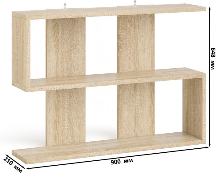 Мори компьютерный стол МС-1 правый + Комод МК1200.3 + Полка 900, дуб сонома/белый