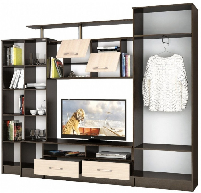 Гостиная Оскар-5 венге/дуб молочный