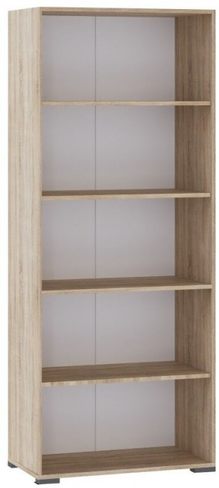 Стеллаж к столу компьютерному дуб сонома/белый