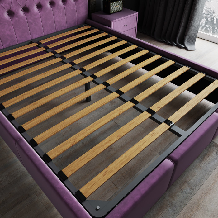 Октавия Кровать интерьерная 120 бирюза ромб, ортопед