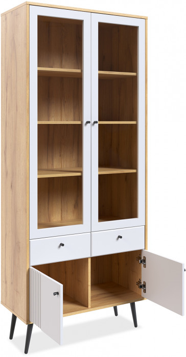 Шкаф-витрина 2-х дверная Вега Саксония