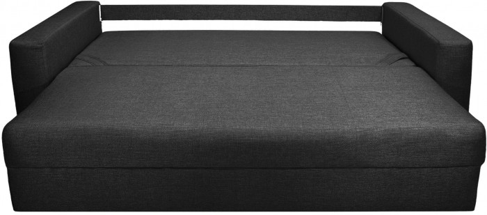 Диван-кровать Ливерпуль, 160х195, раскладной, еврокнижка, велюр, черный