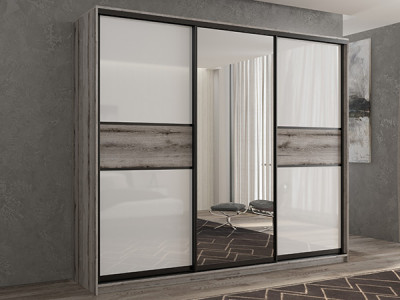 Шкаф-купе Кааппи 10 Эвок Окаменелый 240х60х230 см