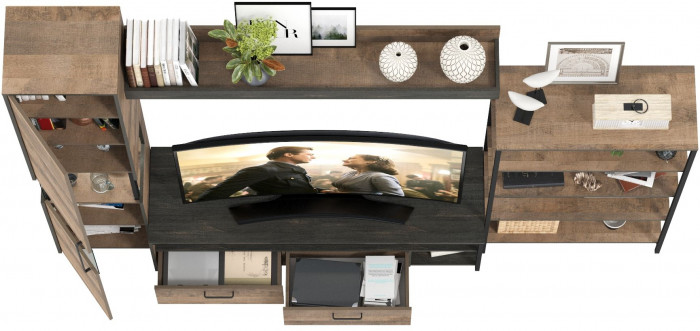 Трувор Гостиная 013, дуб гранж песочный/интра