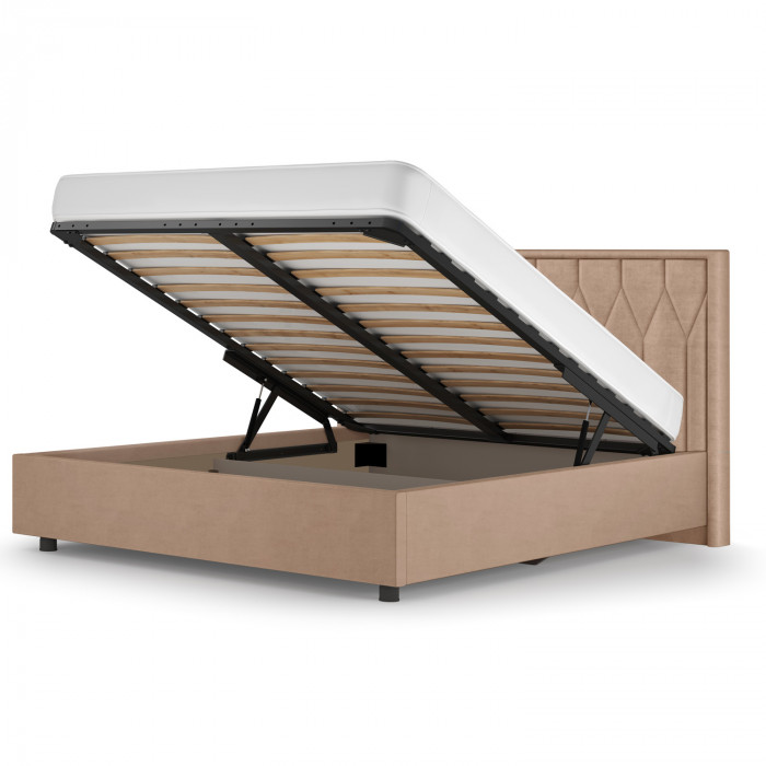 Кровать-10М с подъёмным основанием 1600 латте