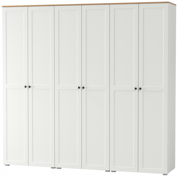 Остин 13.224 Шкаф 3 шт., цвет белый шагрень/дуб крафт золотой, ШхГхВ 240х54,3х229,6 см.