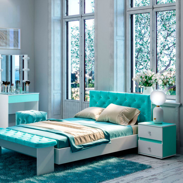 Детская "Тифани КР-09" (1240х890х2036) кенди/белый