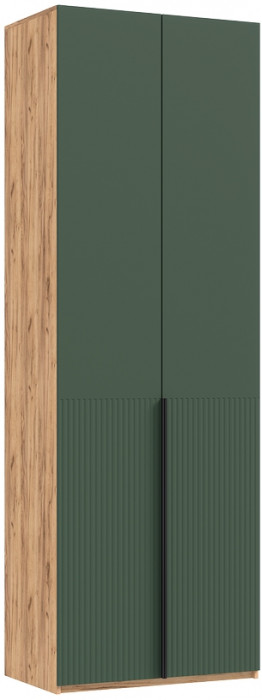 Шкаф 2-х створчатый Марвэл, Крафт золотой/Браш мени грин