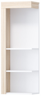 Астра Модульная Спальня, композиция 3, Белый глянец/Сонома (подсветка)