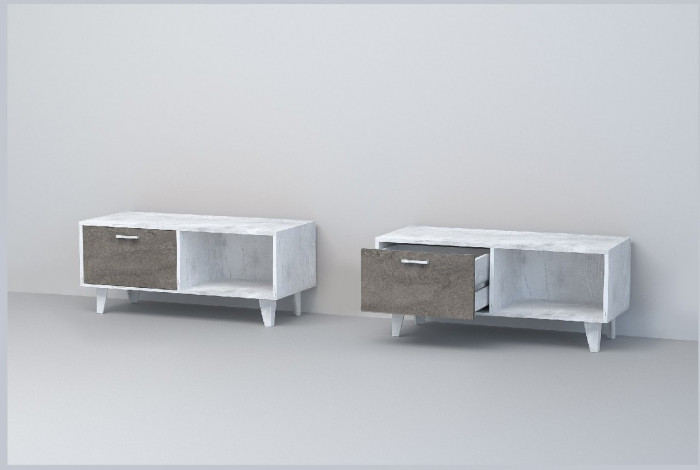 Эго Тумба Т-4 НГ (Камень Темный/Дуб Крафт Золотой)