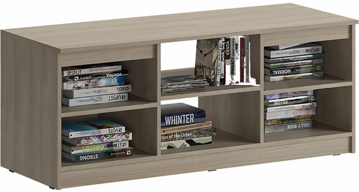 Челси Тумба ТВ (Белый глянец, Дуб Сонома)