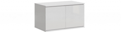 Челси Антресоль к шкафу (900), Белый/Белый глянец холодный