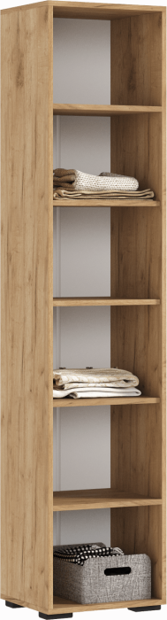 Роджина Пенал 400 (Белый глянец, Дуб Крафт Золотой)