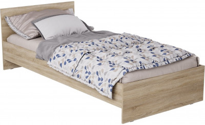 ЛАЙТ Кровать КР-002 (Прямоугольный щиток) 940 мм (Белый)