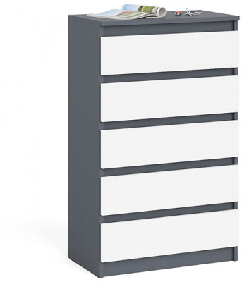 Мори Комод МК700.5, графит/белый