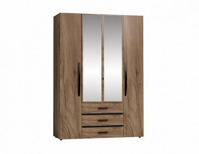 Шкаф для одежды и белья Nature 555, дуб табачный