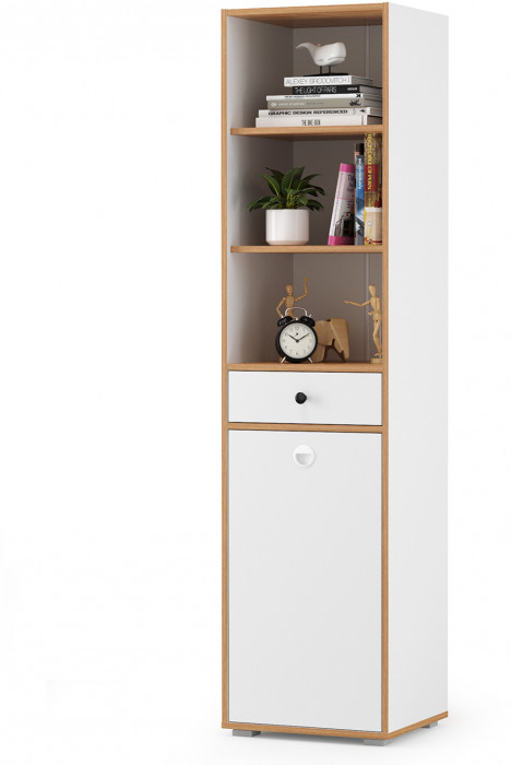 Вуди Компоновка № 13, белый премиум/дуб крафт золотой