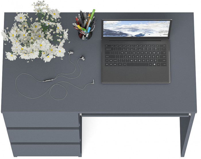 Мори компьютерный стол МС-6 левый, графит