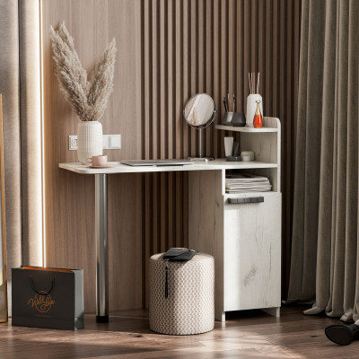 СТОЛ макияжный №2 (СНЯТ С ПРО-ВА) дуб крафт белый