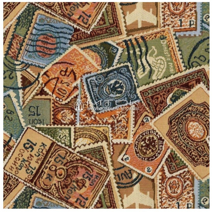 Двухъярусная кровать Мадлен-2 90/120х190 (Гобелен Пифагор, Слоновая кость)