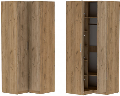 Шкаф угловой "Иннэс-7" - Дуб крафт золотой