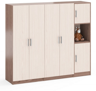 Шкаф С-МД-СК9Ш+Пенал С-МД-СК9П+Шкаф С-МД-СК9Ш, ясень шимо светлый/ясень шимо тёмный