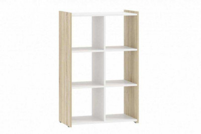 Стеллаж Симпл НМ 013.91 дуб сонома/белый