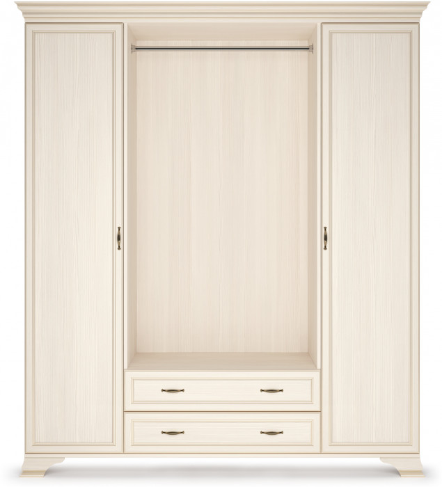 Шкаф распашной четырехдверный с зеркалами Сиена