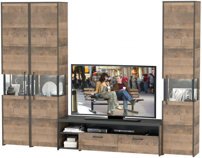 Трувор Гостиная 032, дуб гранж песочный/интра