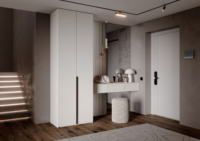 Полка косметическая со шкафом 2х-ств Марвэл, Кашемир