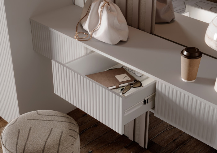 Полка косметическая со шкафом 2х-ств Марвэл, Кашемир