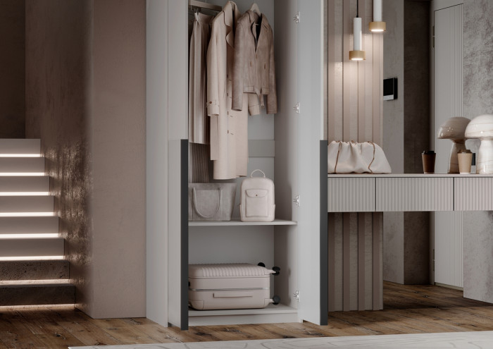 Полка косметическая со шкафом 2х-ств Марвэл, Кашемир